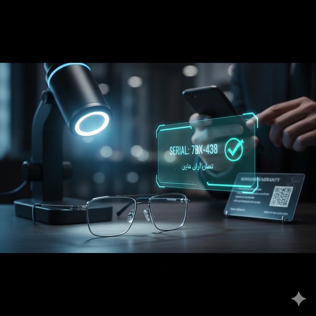 تشخیص اصل بودن عینک از طریق سریال