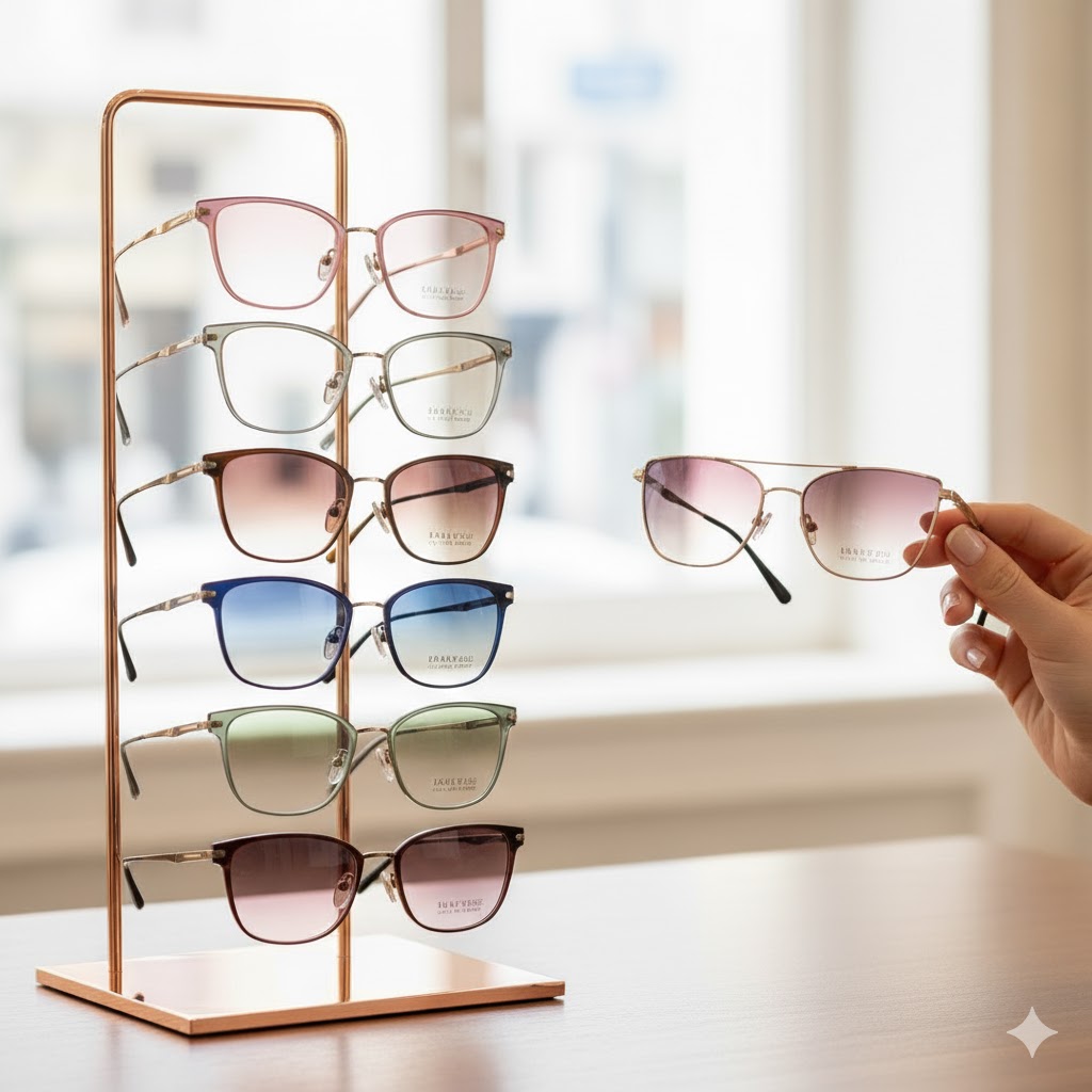 انواع رنگ شیشه عینک طبی زنانه: راهنمایی فنی برای انتخاب هوشمندانه