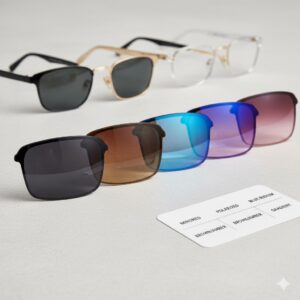 انواع شیشه عینک دودی