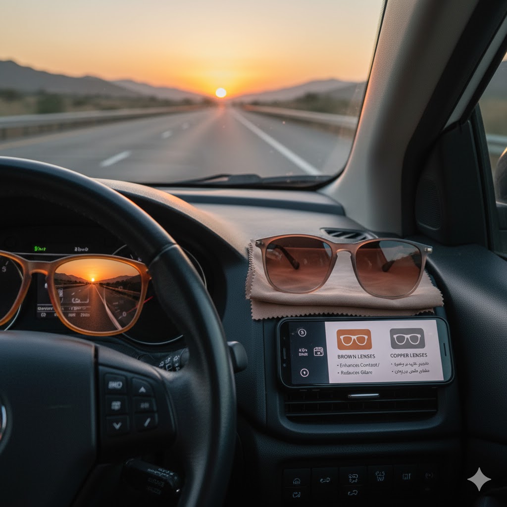 بهترین رنگ عینک آفتابی برای رانندگی