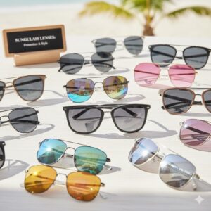 انواع شیشه عینک آفتابی